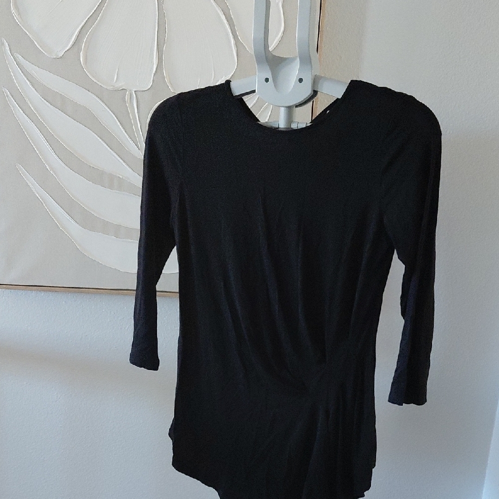 Vince Camuto Black Long Sleeve Top